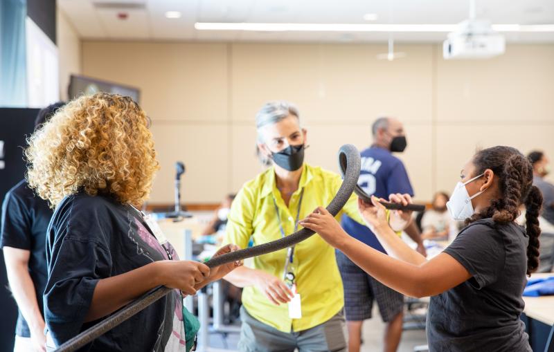 SLAC welcomed the Science in the City summer camp in July, 2022 where students aged 10-12 from underrepresented groups did experiments and presented their work at the end of the week. 